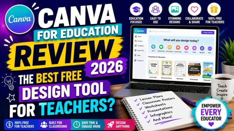 Read more about the article Canva for Education Review 2026 — The Best Free Design Tool for Teachers?