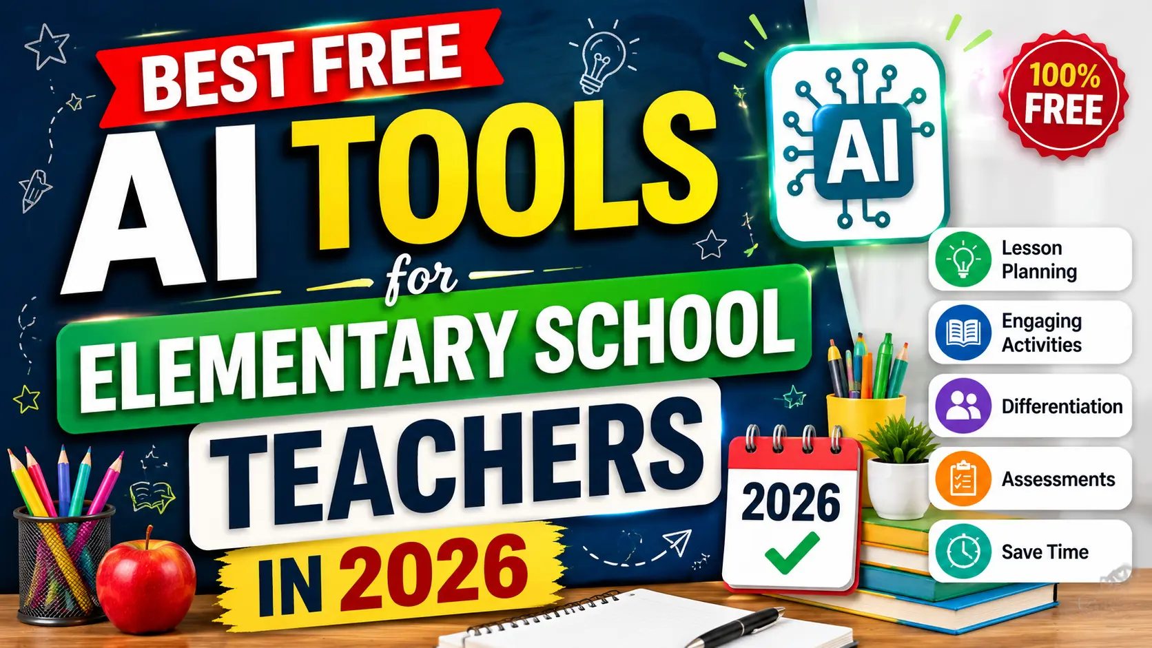 free AI tools for elementary school teachers 2026