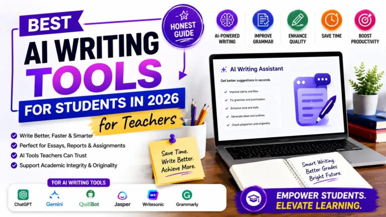Read more about the article Best AI Writing Tools for Students in 2026 — Honest Guide for Teachers