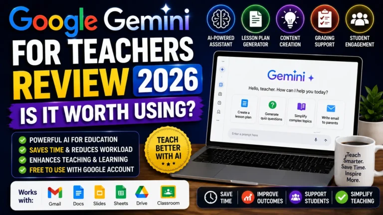 Read more about the article Google Gemini for Teachers Review 2026 — Is It Worth Using?