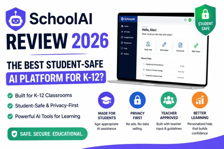 Read more about the article SchoolAI Review 2026 — The Best Student-Safe AI Platform for K-12?