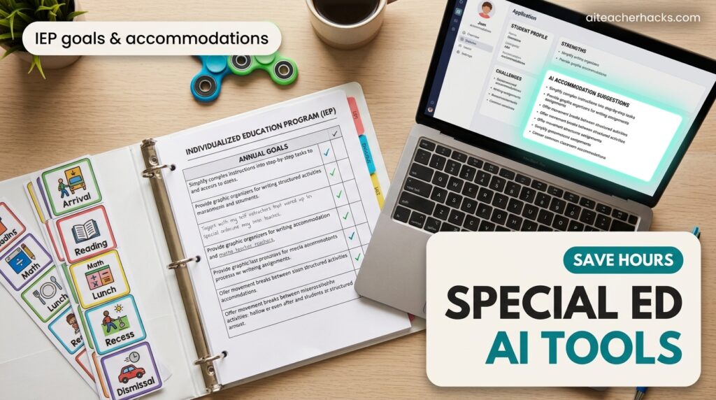 AI tools for special education teachers IEPs
