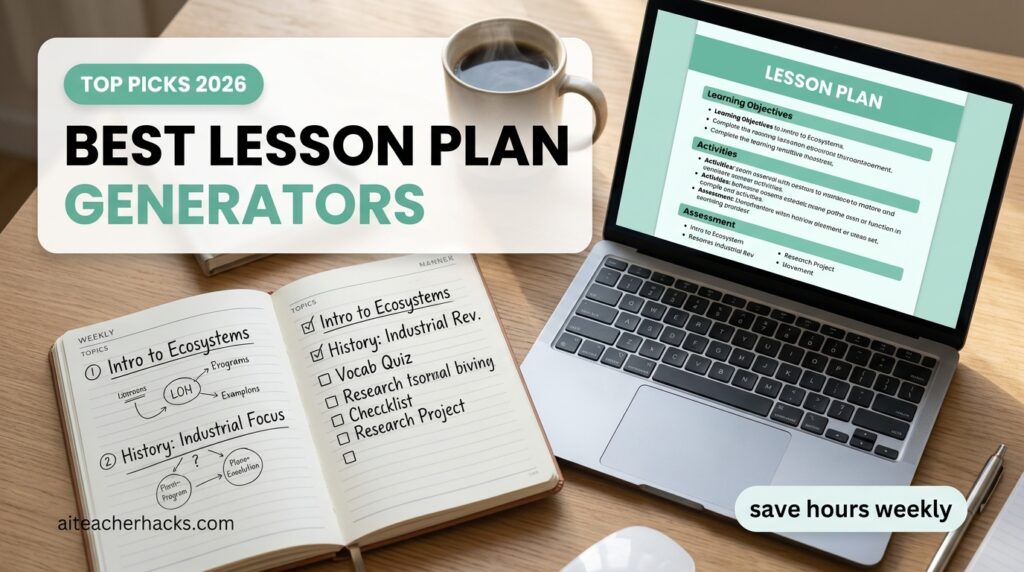 Best AI lesson plan generators for teachers