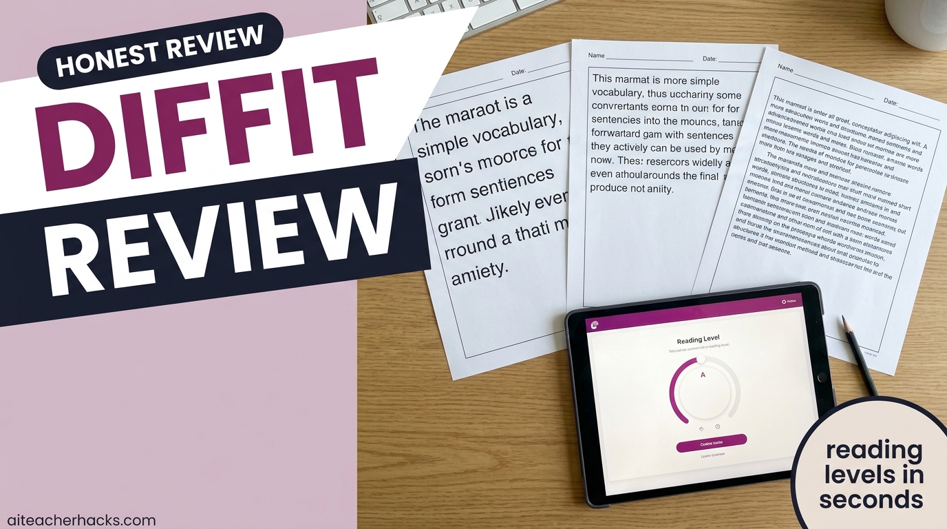 Diffit review for teachers reading levels
