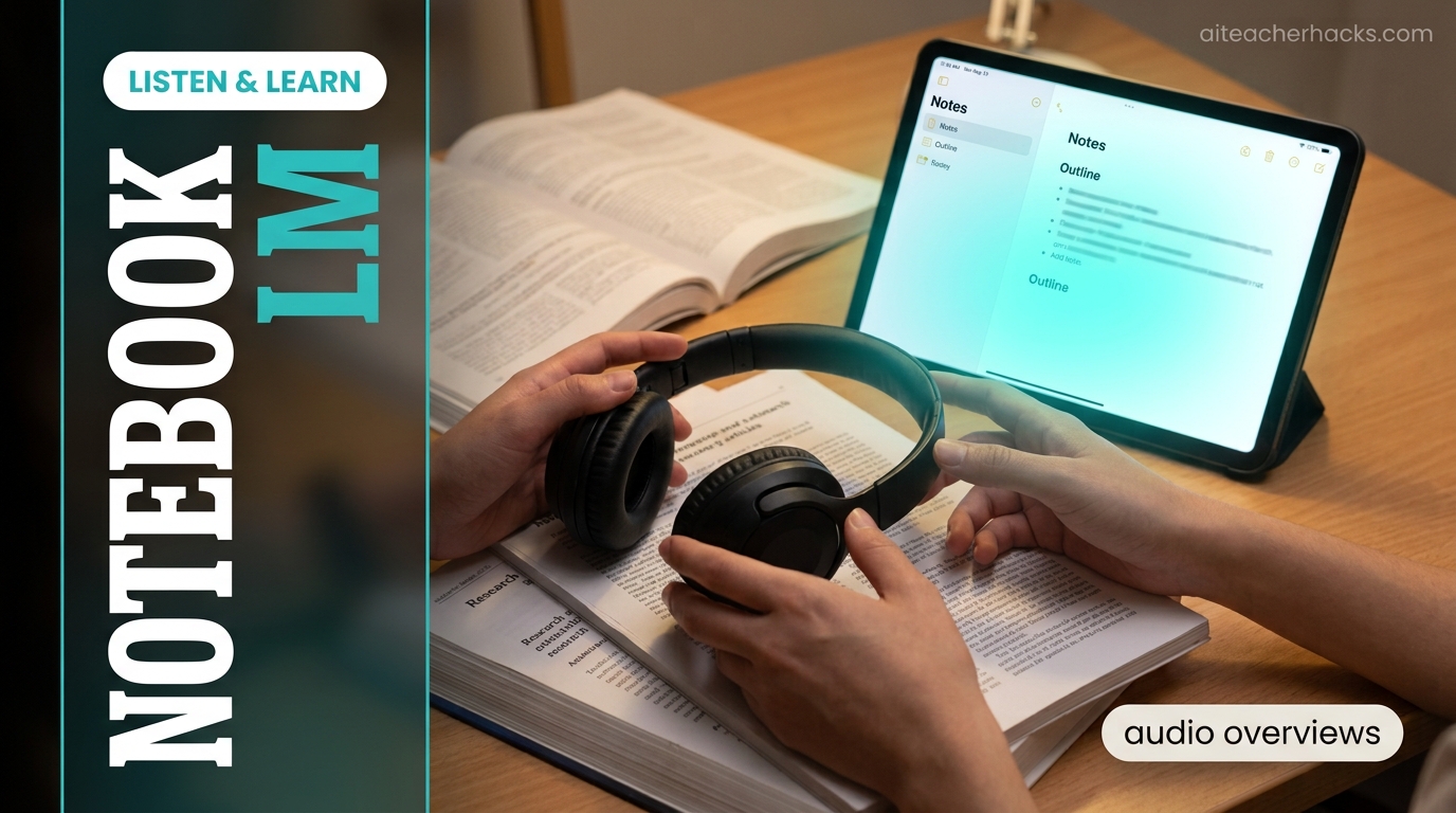 NotebookLM for teachers audio lessons